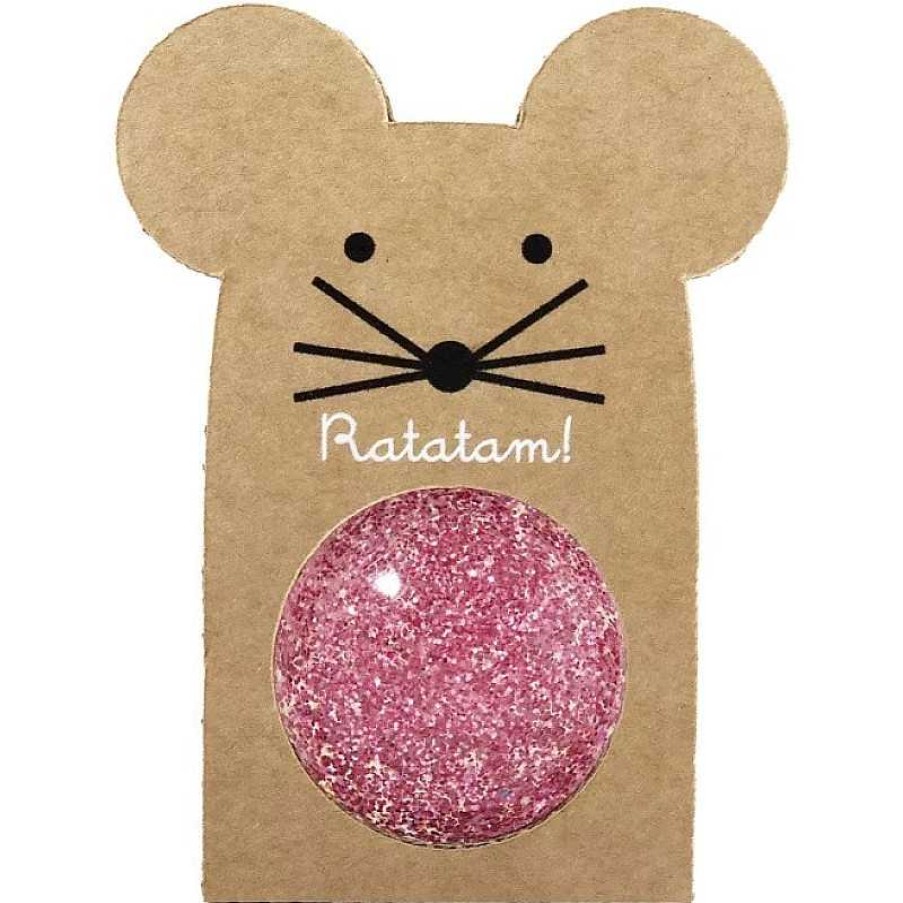 Jugar Ratatam | Pelota Rat N Saltarina Rosa Purpurina 43Mm