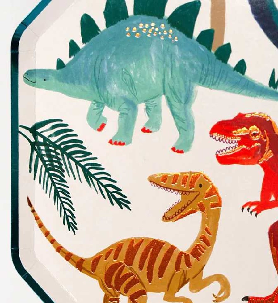 Decorar Meri Meri | Platos Grandes Dinosaurio Meri Meri