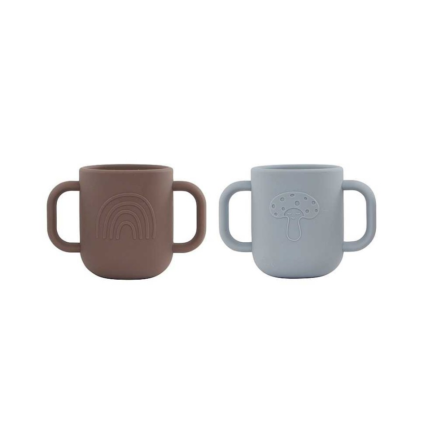 Cuidar OYOY Mini | Pack De 2 Tazas D.Blue-Choko