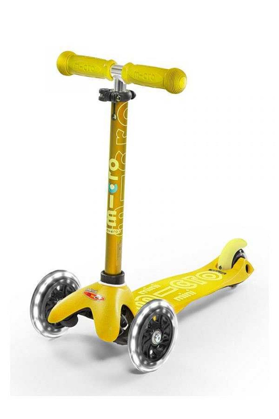 Jugar Micro | Patinete Mini Micro Deluxe Led Amarillo