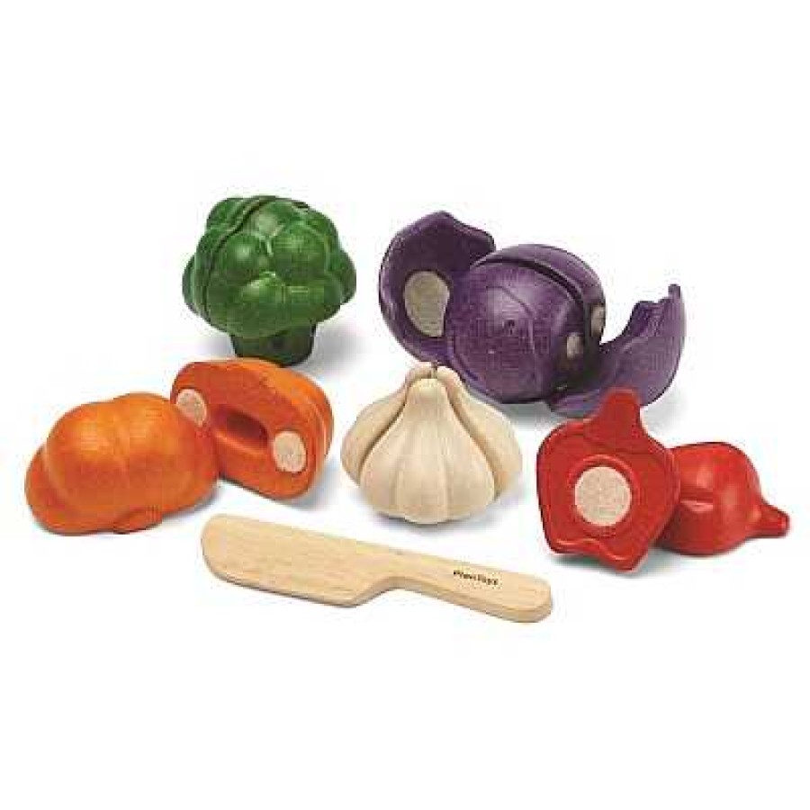 Jugar Plantoys | Set 5 Vegetales Para Cortar