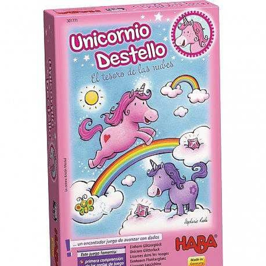 Jugar Haba | Juego De Mesa Unicornio Destello El Tesoro De Las Nubes