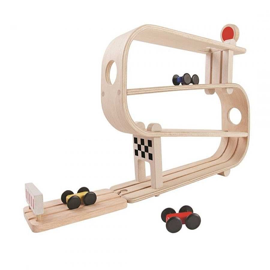 Jugar miroomi | Rampa De Carreras De Madera Plantoys