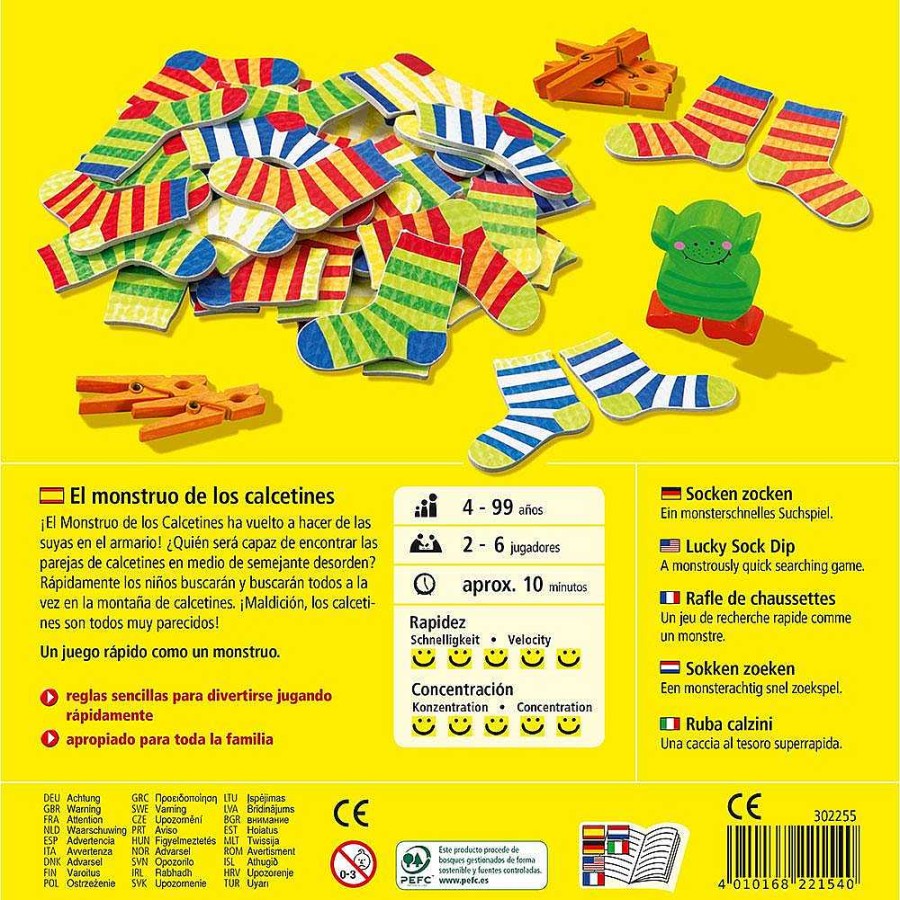 Jugar Haba | Juego De Mesa El Monstruo De Los Calcetines