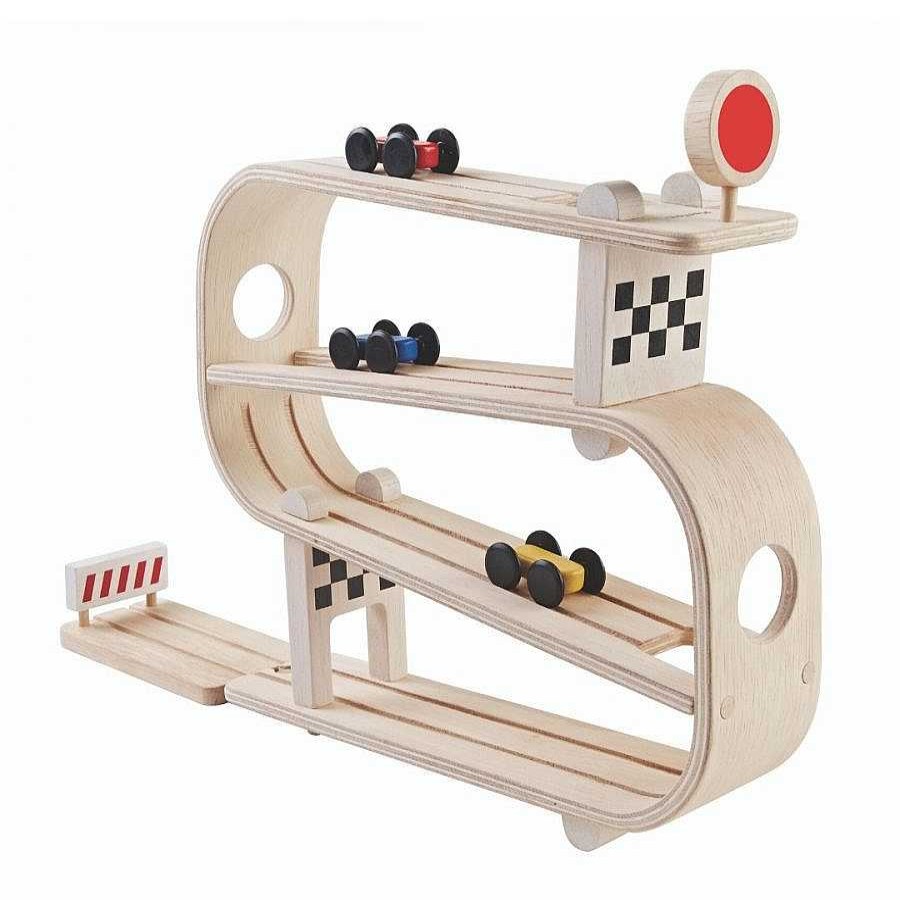 Jugar miroomi | Rampa De Carreras De Madera Plantoys