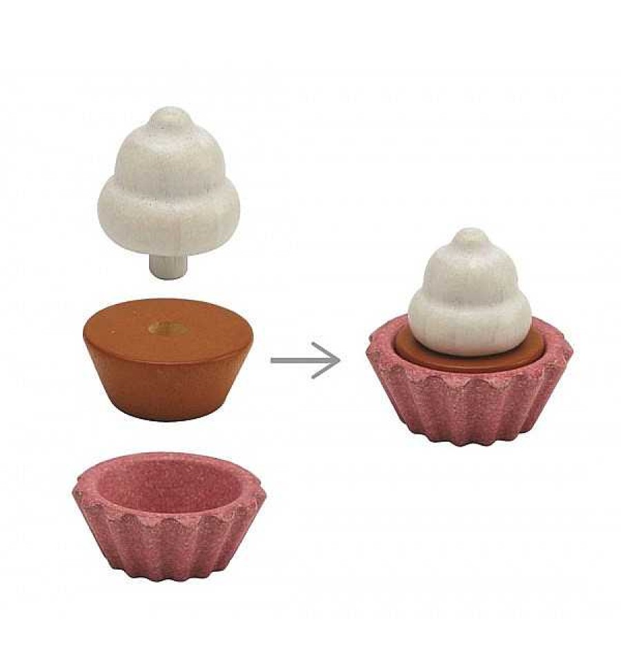 Jugar miroomi | Set De Cupcakes Plantoys