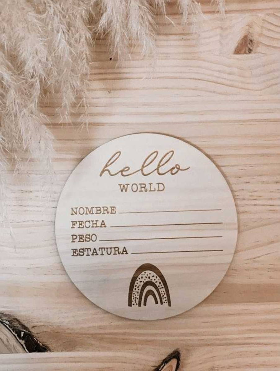 Cuidar miroomi | Placa Madera Hello World