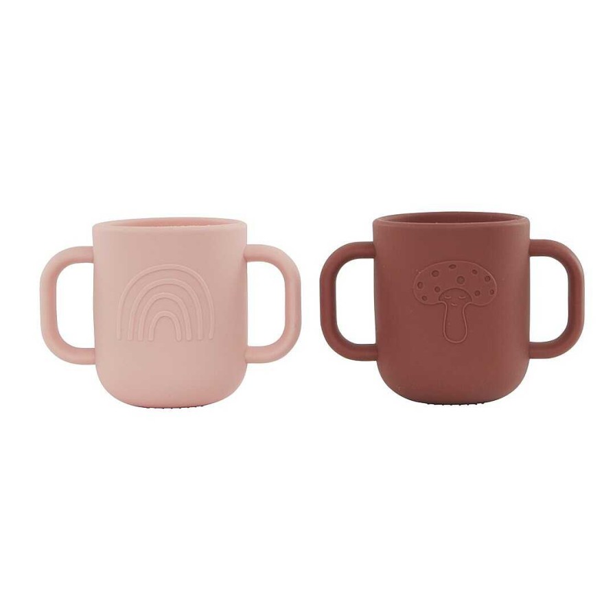 Cuidar OYOY Mini | Pack De 2 Tazas Coral- Nutmeg