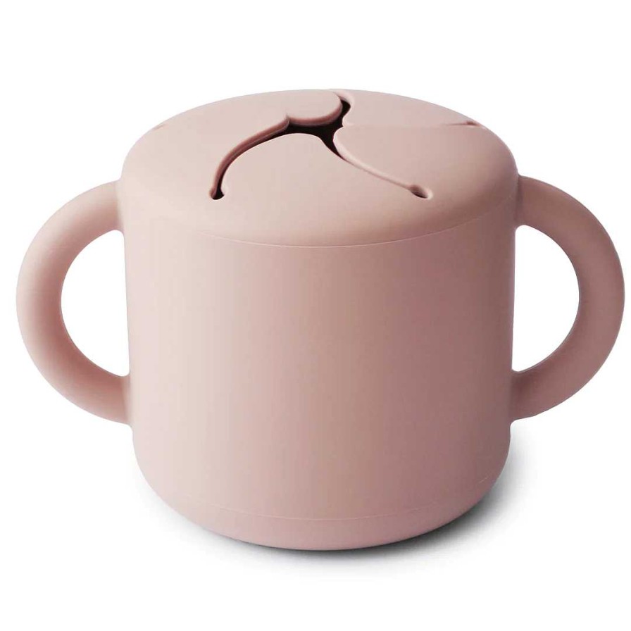 Cuidar Mushie | Taza Para Snack Silicona Rosa