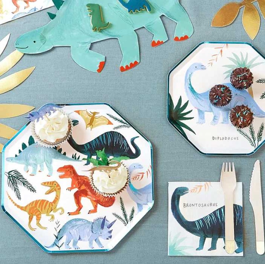 Decorar Meri Meri | Platos Peque Os Dinosaurios Meri Meri