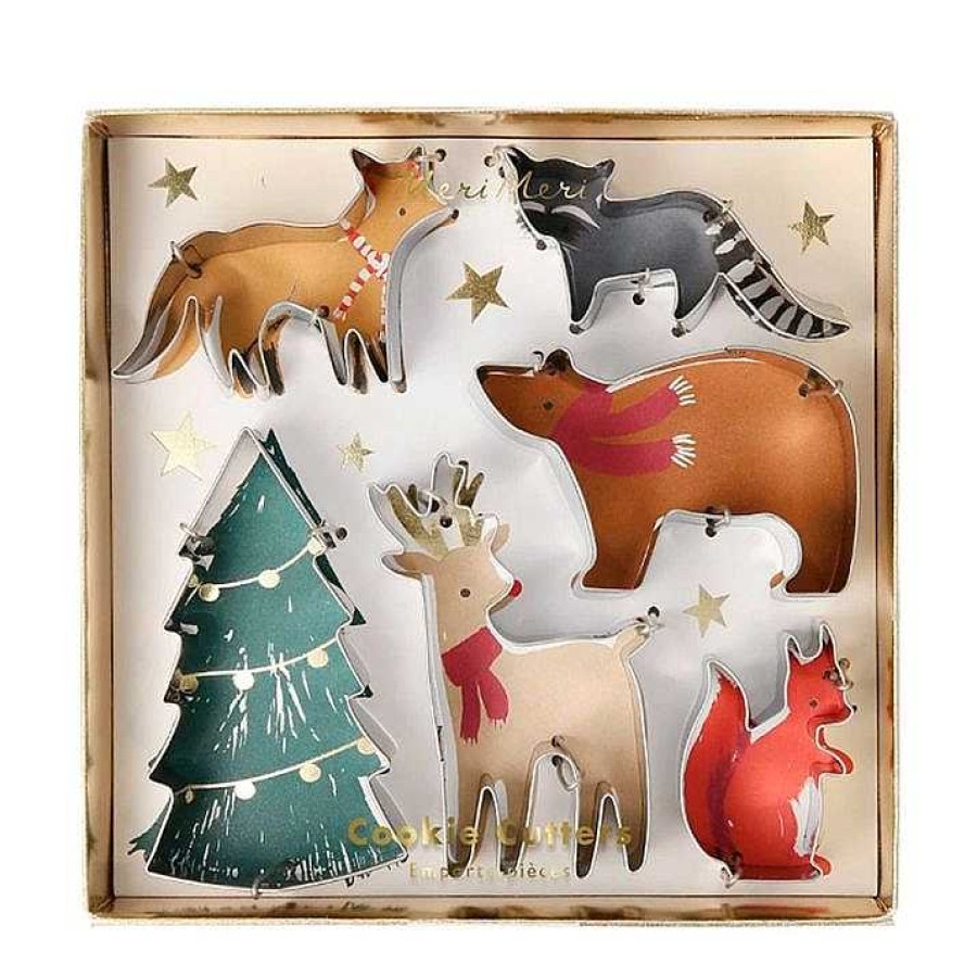 Decorar Meri Meri | Cortadores De Galletas Variados Animales Navidad (X6) Meri Meri