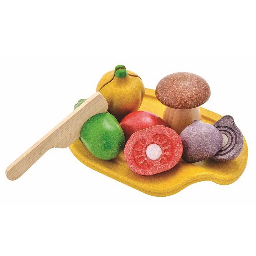 Jugar Plantoys | Bandeja De Verduras Madera Plantoys