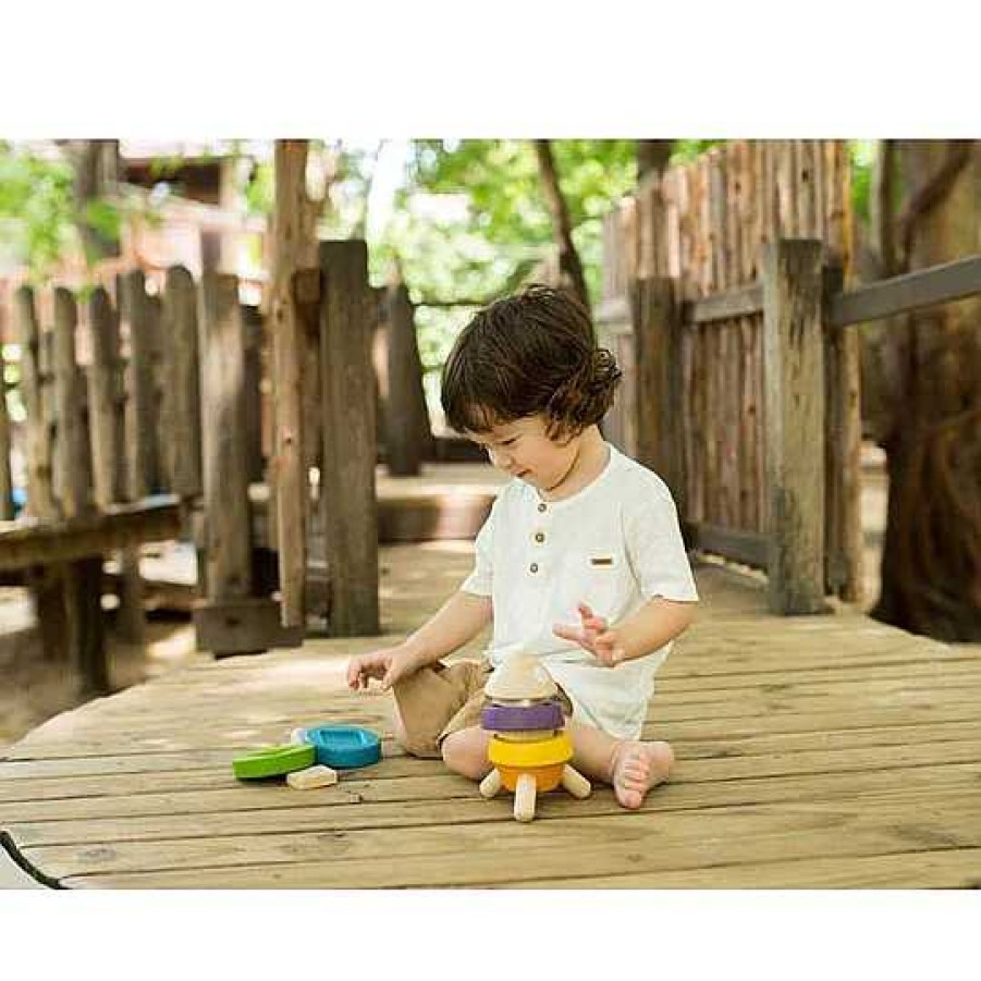 Jugar Plantoys | Cohete Apilable Madera Plantoys